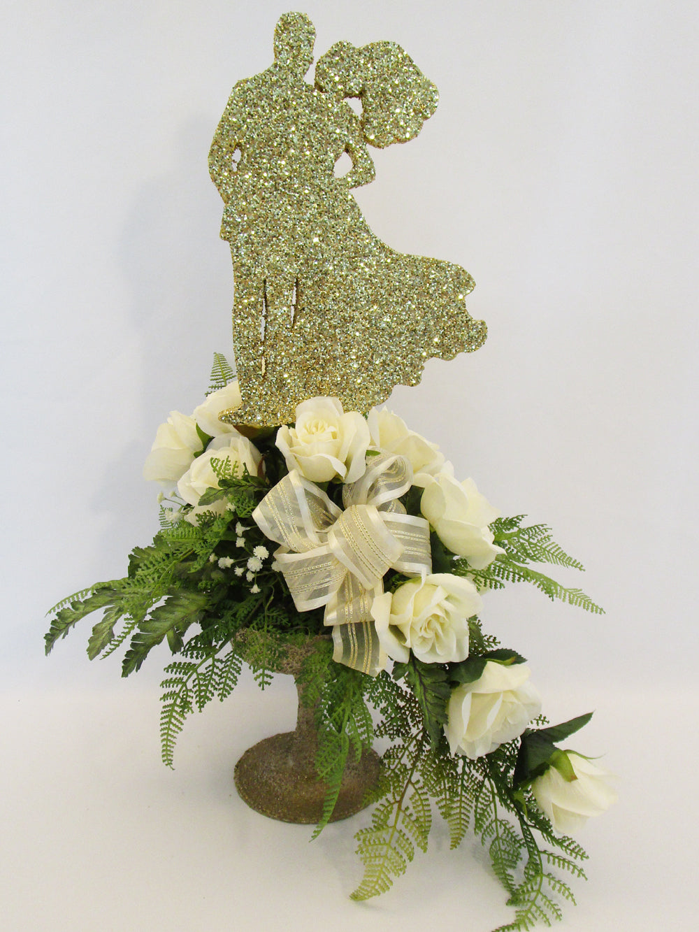 Bridal Couple Silk Floral Arrangement - Designs by Ginny