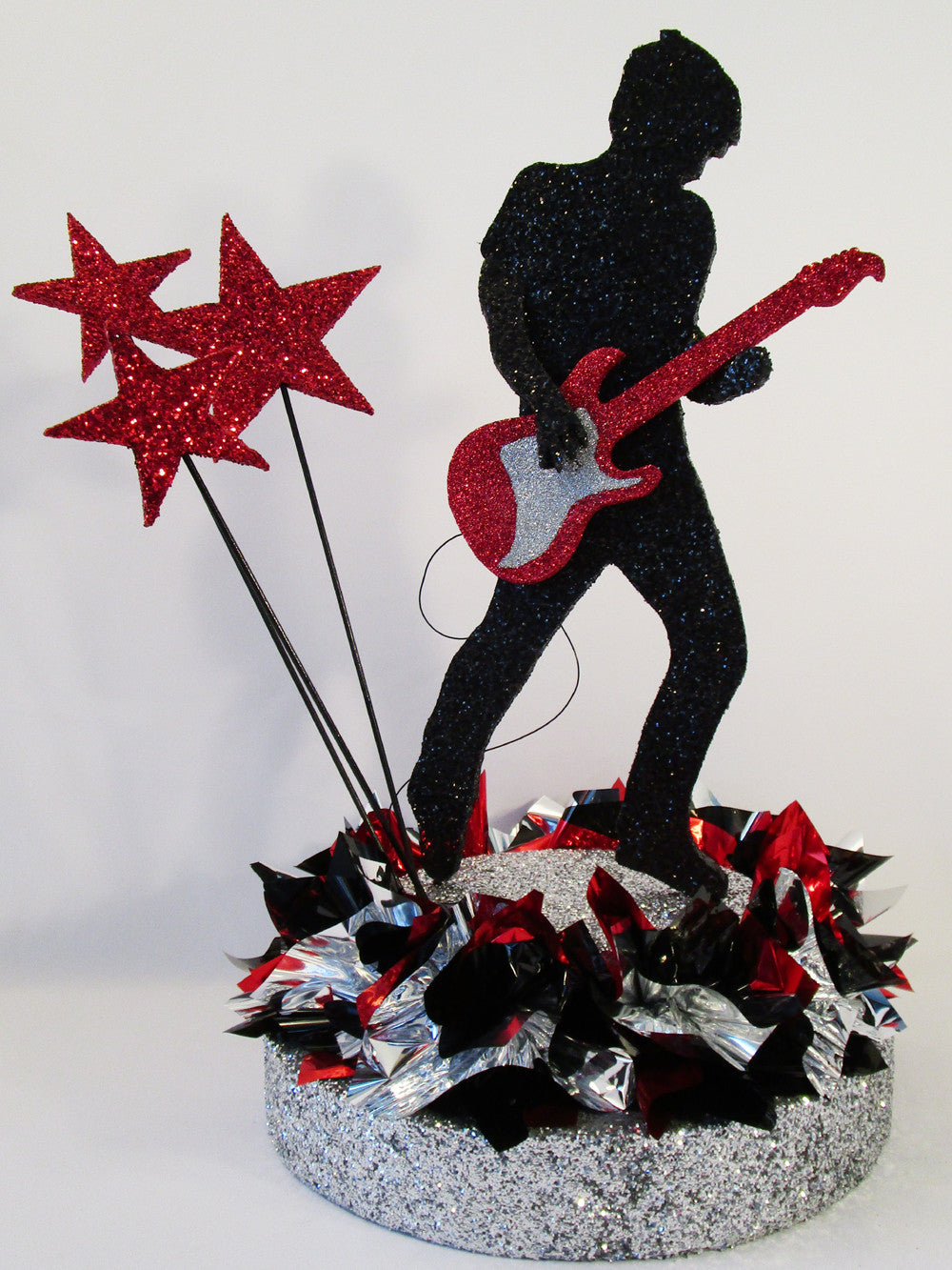 Guitar player centerpiece - Designs by Ginny