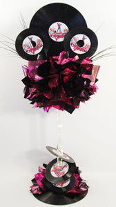 Grease themed centerpiece