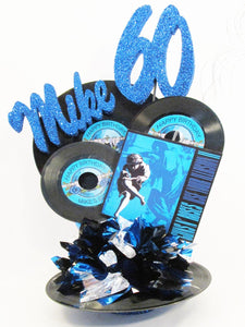 Birthday Real Records Centerpiece - Designs by Ginny
