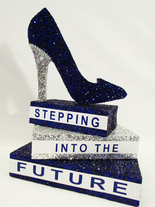 Graduation stepping into the future centerpiece - Designs by Ginny