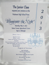 Load image into Gallery viewer, Chandelier Prom Invite - fold-over - Designs by Ginny
