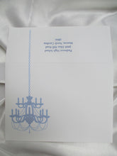 Load image into Gallery viewer, Chandelier Prom Invite - matching envelope - Designs by Ginny

