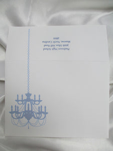 Chandelier Prom Invite - matching envelope - Designs by Ginny