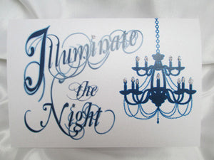 Chandelier Prom Invite - fold-over - Designs by Ginny