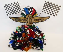 Load image into Gallery viewer, Checkered Tissue base Indy Centerpiece - Designs by Ginny
