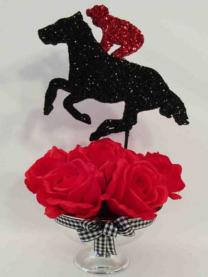 Red Roses Kentucky Derby Centerpiece - Designs by Ginny