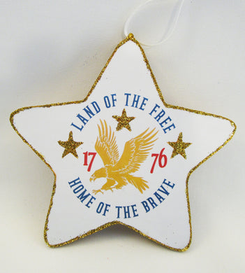Land of the Free Tree Ornament