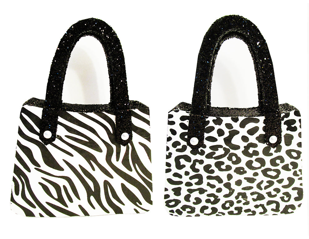 Leopard and Zebra Styrofoam Purse