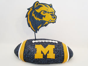 University of Michigan football centerpiece - Designs by Ginny