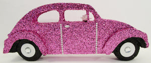 Pink Styrofoam Volkswagen cutout - Designs by Ginny