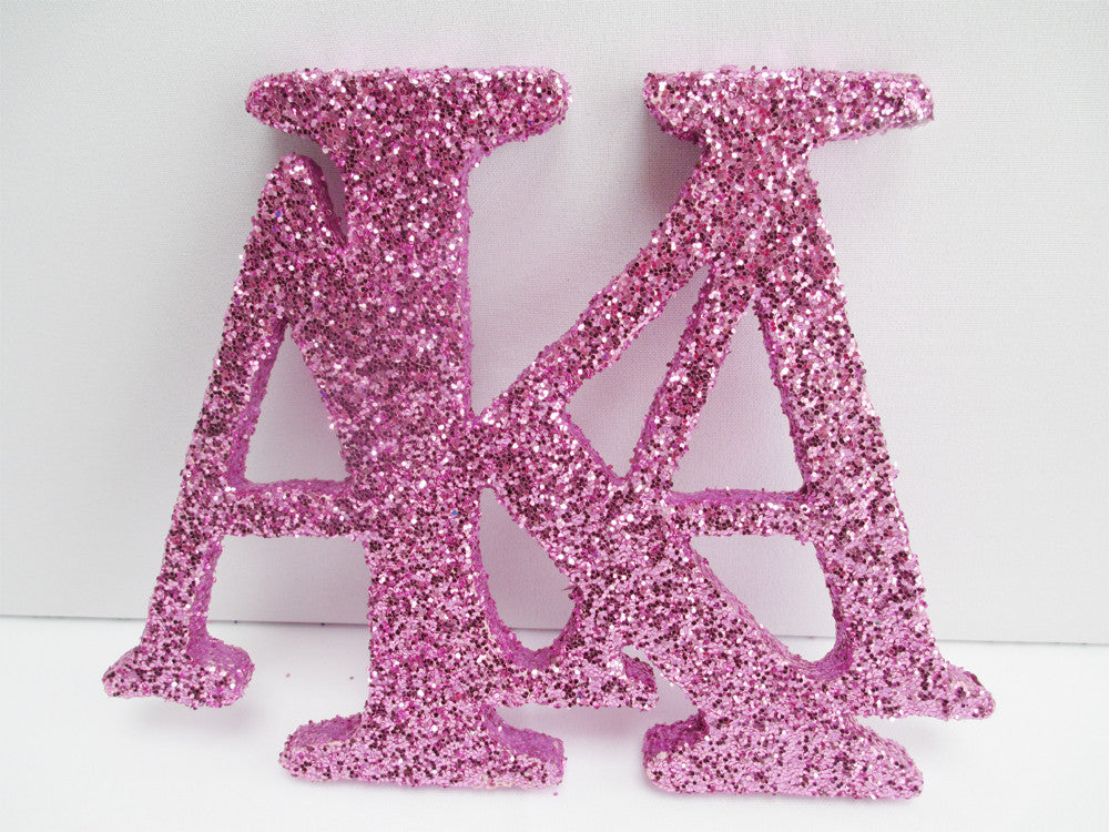 Styrofoam Greek Letters for Centerpieces Designs by Ginny