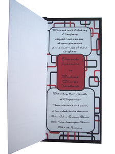 Geometric Wedding Booklet Invite - Designs by Ginny