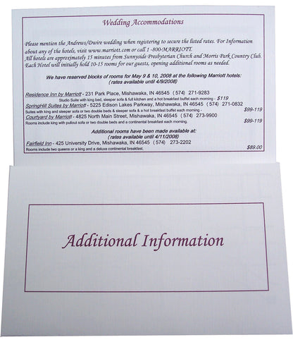 Vellum Overlay & Bow Wedding Invite Sample