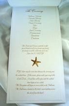 Load image into Gallery viewer, Starfish Wedding program
