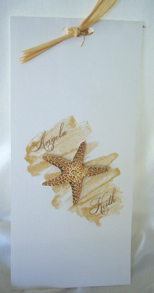 Starfish Wedding program