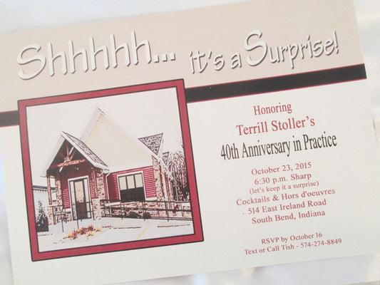 Surprise Open House Invite