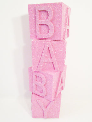 Large styrofoam baby blocks - Designs by Ginny