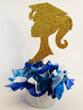 Load image into Gallery viewer, Barbie head graduation centerpiece - Designs by Ginny
