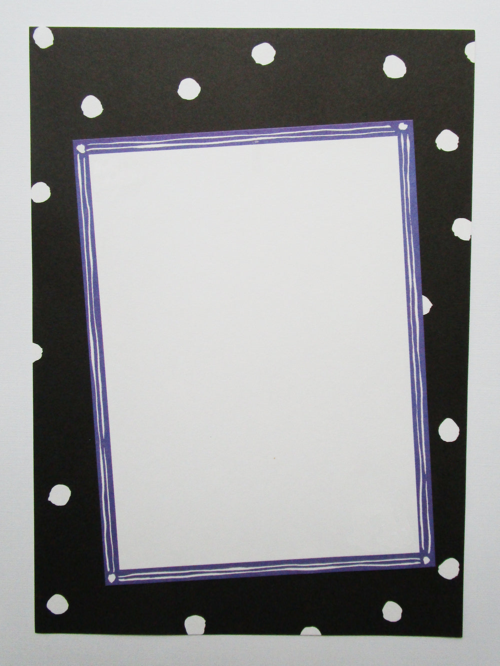 Black and White polka dot border - Designs by Ginny