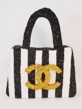 Load image into Gallery viewer, Chanel black and white purse cutout - Designs by Ginny
