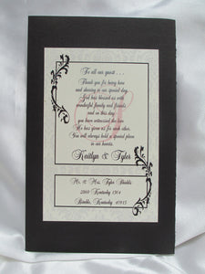 Booklet Style Wedding program - Designs by ginny