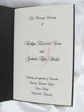 Load image into Gallery viewer, Booklet Style Wedding program - Designs by ginny
