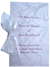 Load image into Gallery viewer, Booklet Style Wedding program - Designs by ginny

