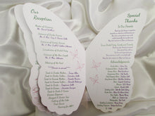 Load image into Gallery viewer, Floral Butterfly Wedding Program

