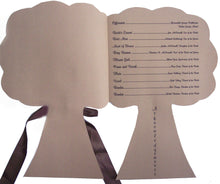 Load image into Gallery viewer, Tree Shaped Wedding Program
