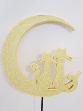 Load image into Gallery viewer, Cats on the Moon Styrofoam cutout - Designs by Ginny
