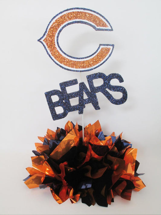 Chicago Bears Table Centerpiece - Designs by Ginny