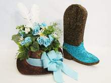 Load image into Gallery viewer, Cowboy Boot and hat table centerpiece - Designs by Ginny

