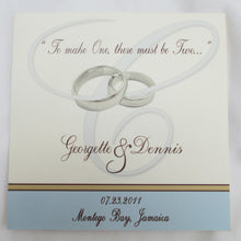 Load image into Gallery viewer, Wedding Rings Square Wedding program
