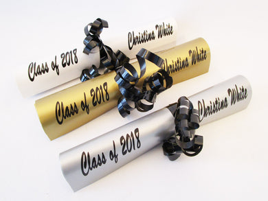 Faux graduation diploma - Designs by Ginny