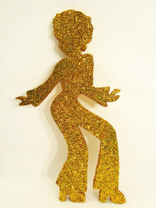 Female disco Dancer cutout