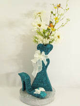 Load image into Gallery viewer, Styrofoam high heel slip on style shoe &amp; dress form centerpiece - Designs by Ginny
