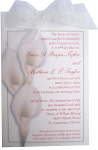 Calla Lily Wedding Invite - Designs by Ginny
