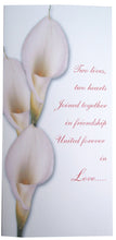Load image into Gallery viewer, Calla Lily Wedding Program - Designs by Ginny
