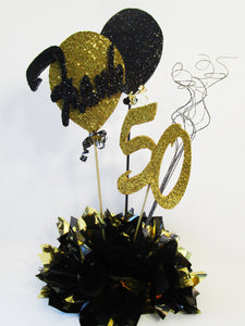 50th birthday centerpiece - Designs by Ginny