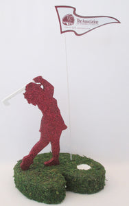 Female golfer centerpiece - Designs by Ginny