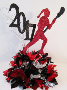 Female Lacrosse Player Centerpiece - Designs by Ginny