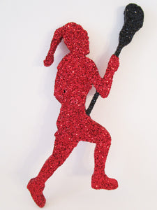 Female Lacrosse Player Cutout - Designs by Ginny