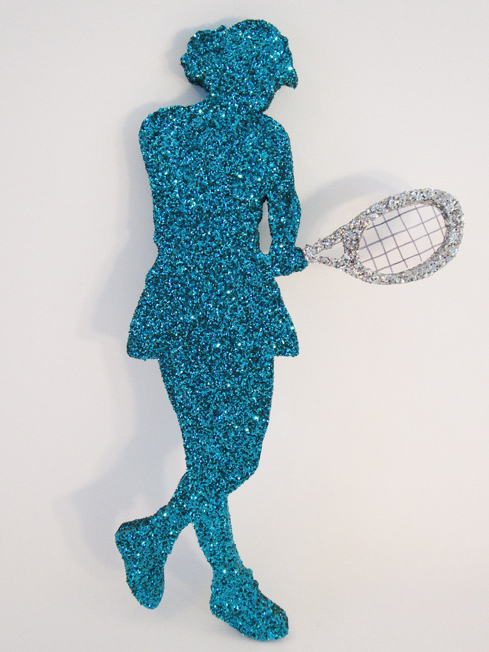 Styrofoam female tennis player cutout - Designs by Ginny