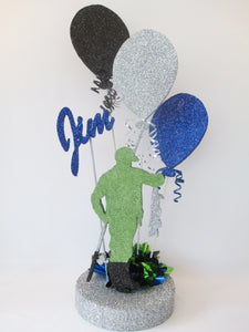 Fisherman birthday centerpiece - Designs by Ginny