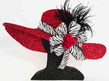 Load image into Gallery viewer, Floppy Hat with face Styrofoam cutout - Designs by Ginny
