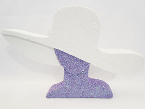 Styrofoam floppy hat centerpiece - Designs by Ginny