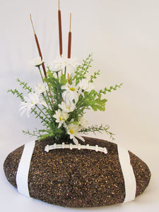 Faux football centerpiece or base