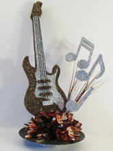 Load image into Gallery viewer, Large guitar &amp; musical notes centerpiece - Designs by Ginny
