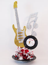 Load image into Gallery viewer, Guitar on Record Base Centerpiece - Designs by Ginny
